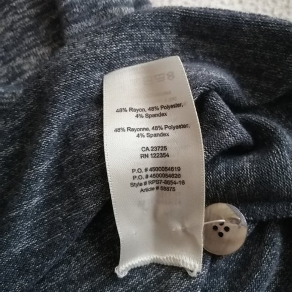 Aritzia Wilfred Free Heathered Gray Tie-up Button Down Sleeveless Tunic Dress - Picture 7 of 10